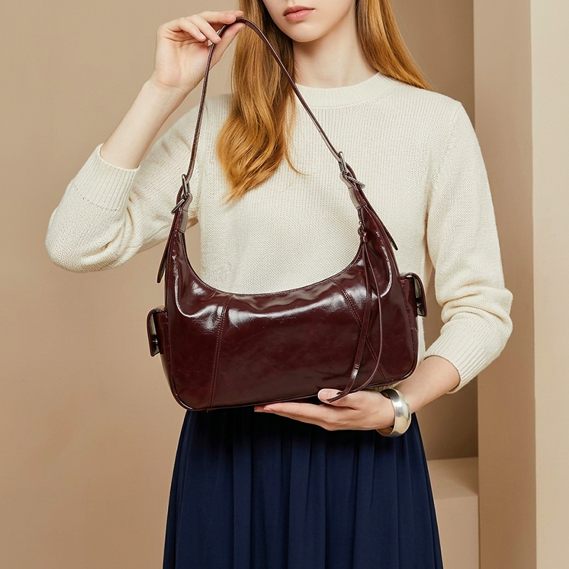 Sinco Vintage Genuine Leather Underarm Bag for Women