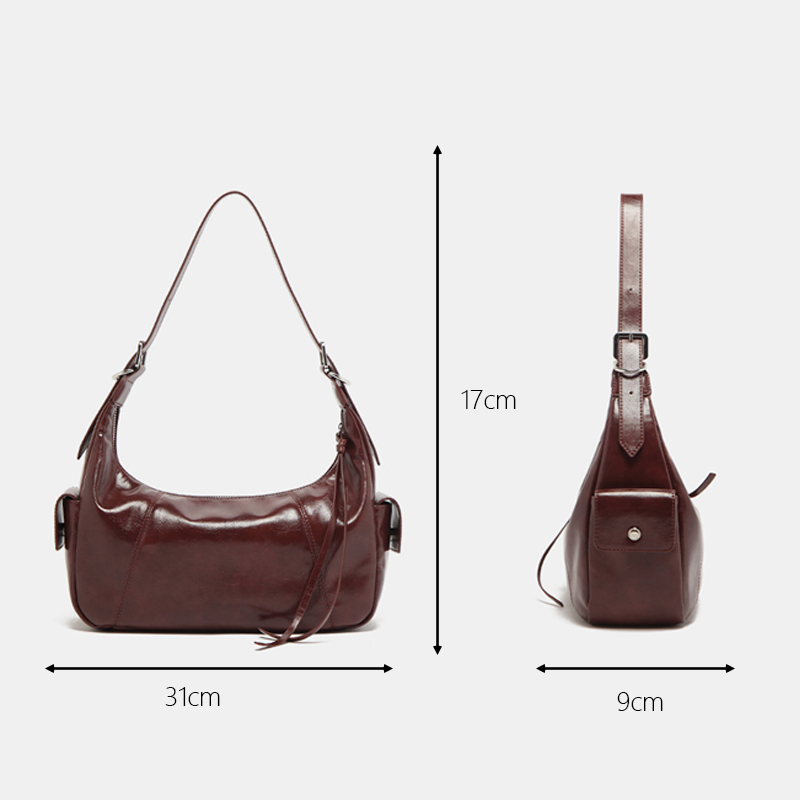 Sinco Vintage Genuine Leather Underarm Bag for Women