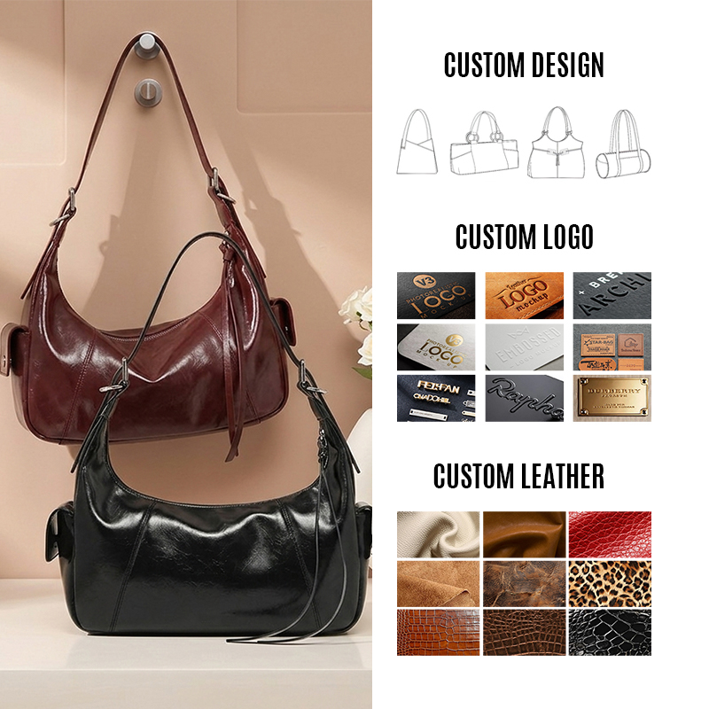 Sinco Vintage Genuine Leather Underarm Bag for Women