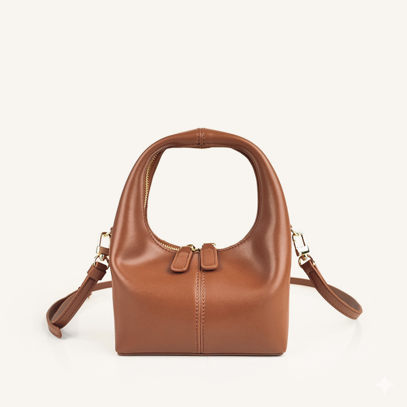 Sinco Genuine Leather Handbag with Crossbody Strap