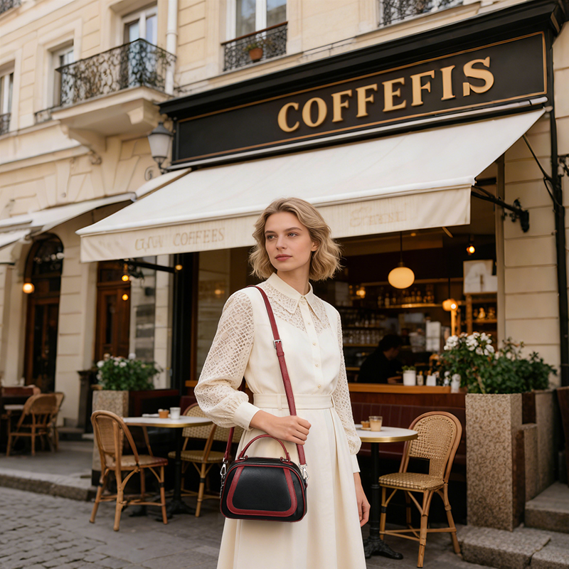 Sinco Full Grain Leather Handbag Crossbody Bag