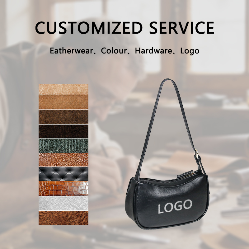Sinco Custom Genuine Leather Underarm Bag for Ladies