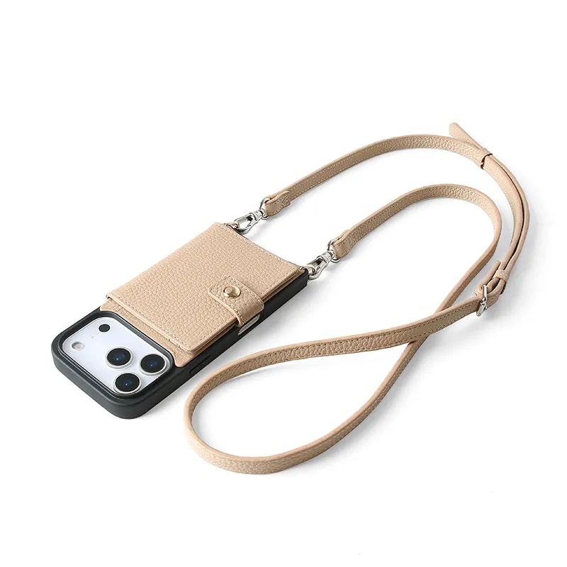 Sinco Custom Leather Wallet Phone Case with Detachable Card Holder