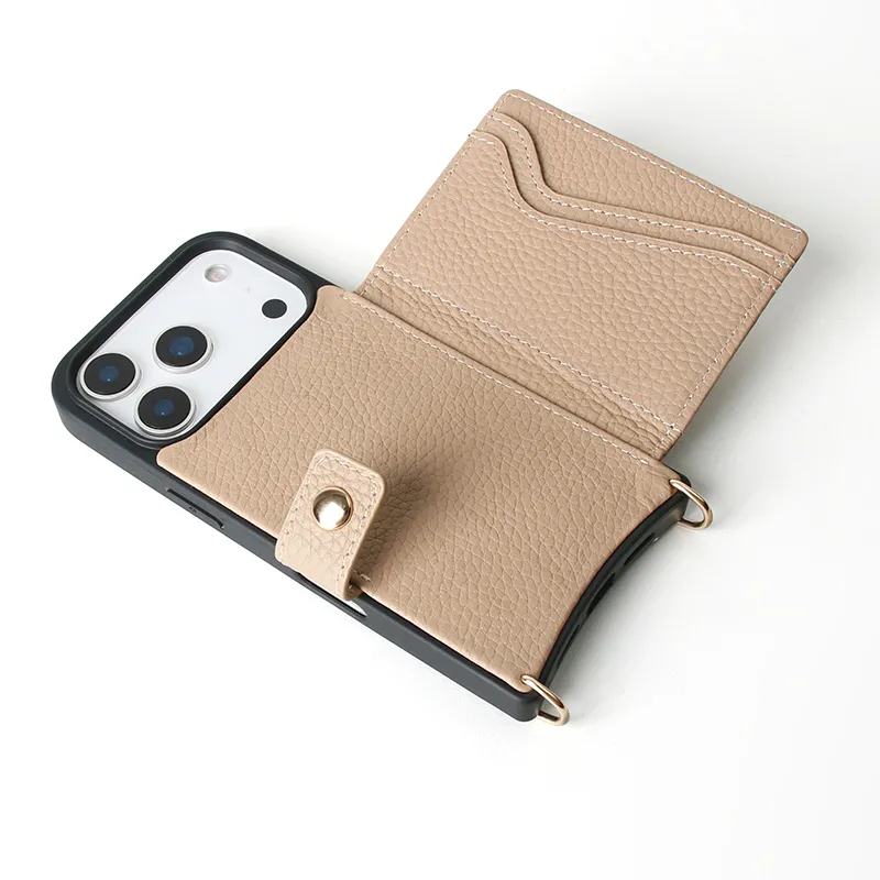 Sinco Custom Leather Wallet Phone Case with Detachable Card Holder