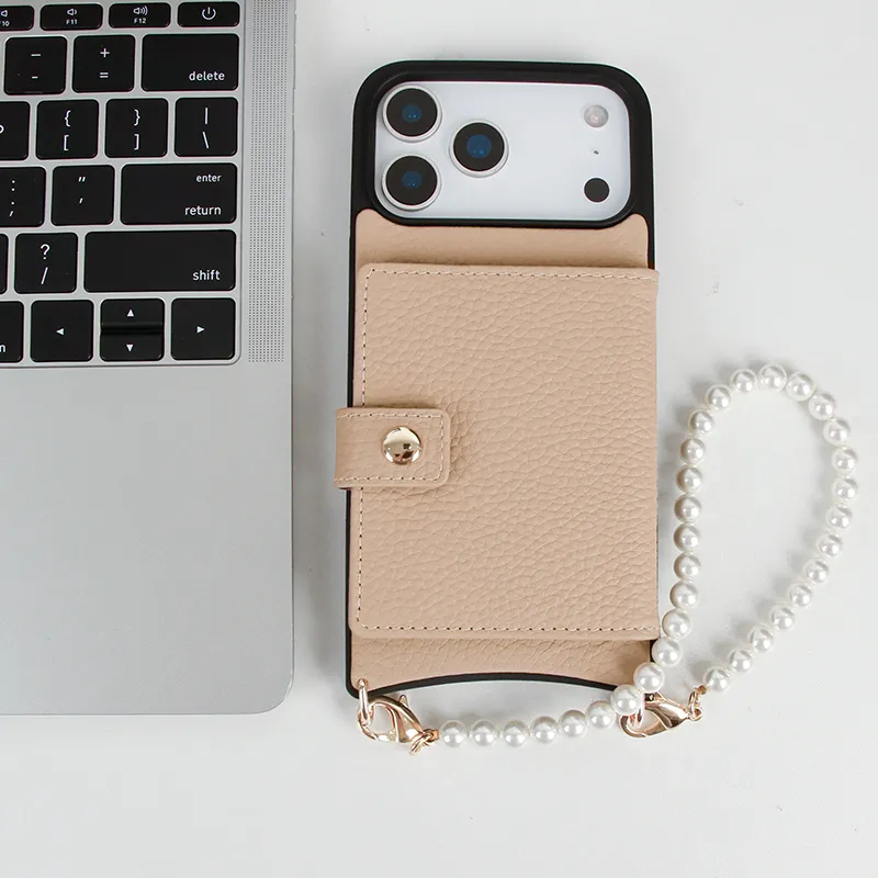 Sinco Custom Leather Wallet Phone Case with Detachable Card Holder
