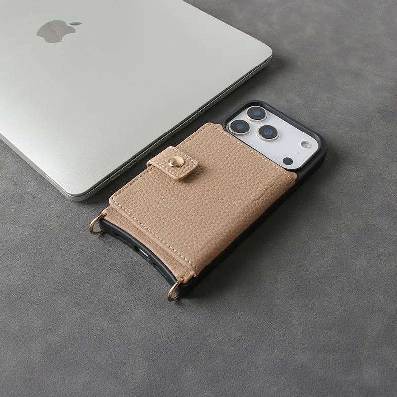 Sinco Custom Leather Wallet Phone Case with Detachable Card Holder