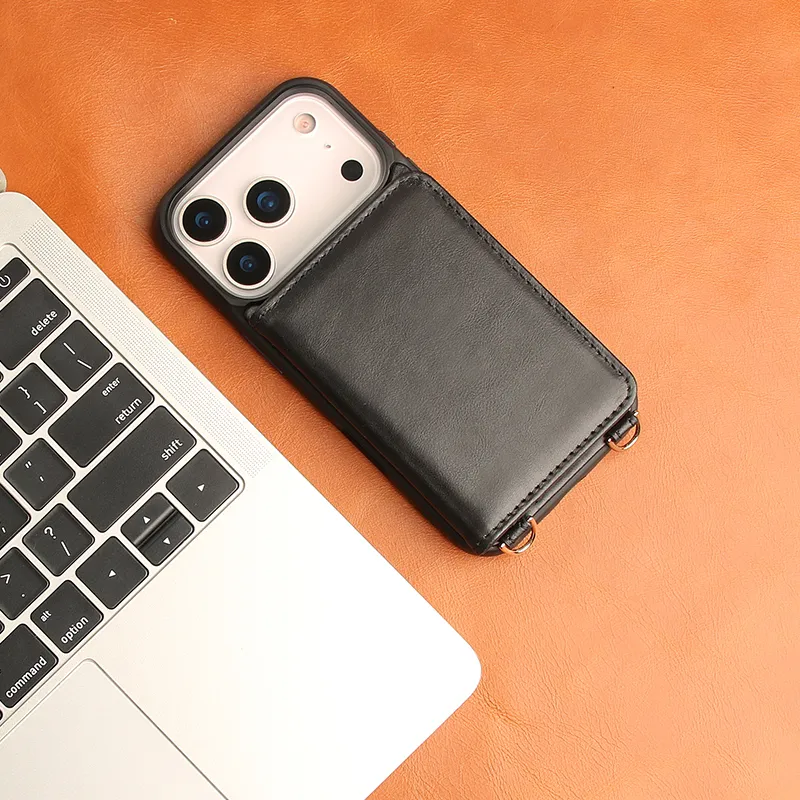 Sinco Genuine Leather Wallet Phone Case for iPhone 17 18 Pro Max