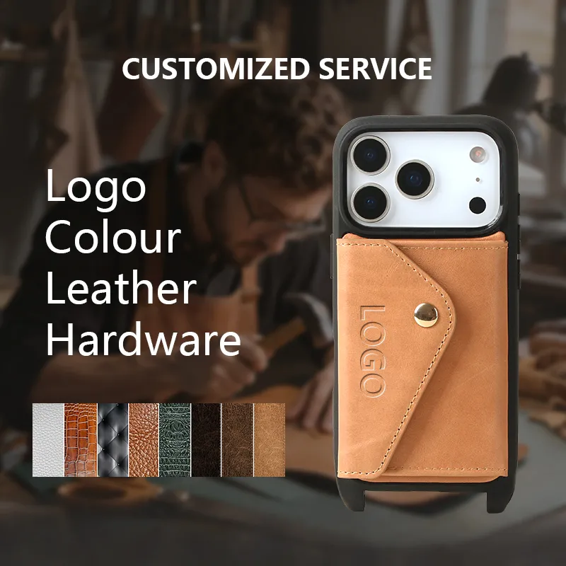 Sinco Vintage Leather Wallet Phone Case for iPhone 17 18 Pro Max