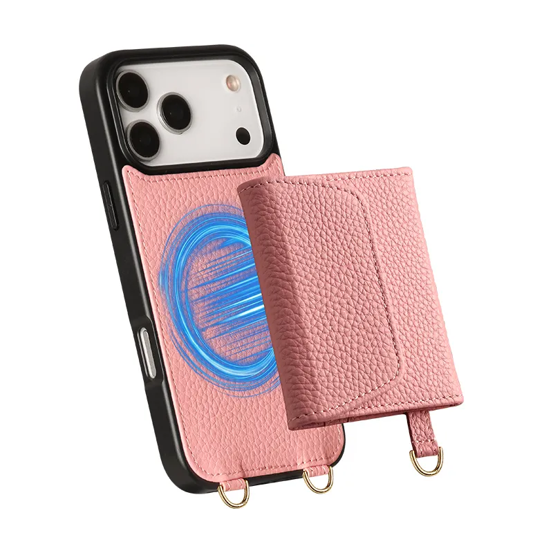 Sinco Custom Genuine Leather Wallet Phone Case for iPhone