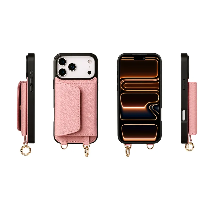 Sinco Custom Genuine Leather Wallet Phone Case for iPhone