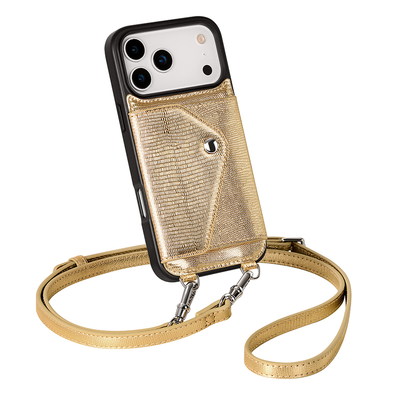 Sinco Custom Genuine Leather Crossbody Phone Case for iPhone 17 18 Pro Max