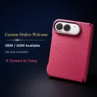 Pre-Order Now: Precision-Molded Genuine Leather Case for iPhone Duo with Full Hinge Protection