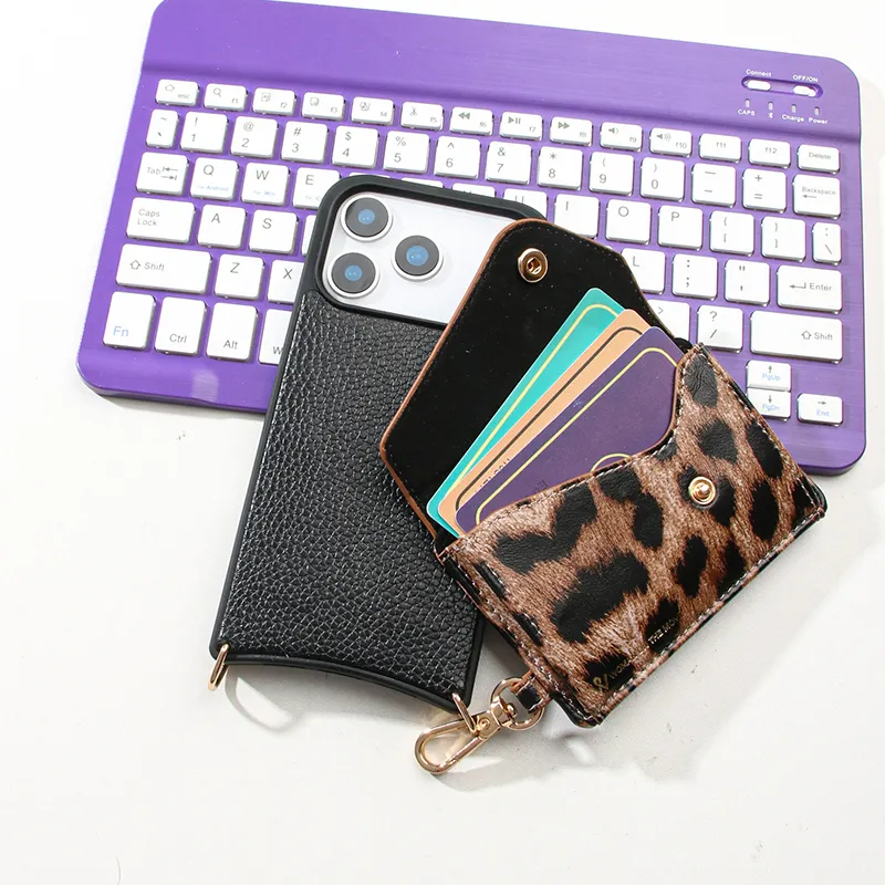 Sinco Custom Genuine Leather Magnetic Wallet Phone Case for iPhone 17 18 Pro Max