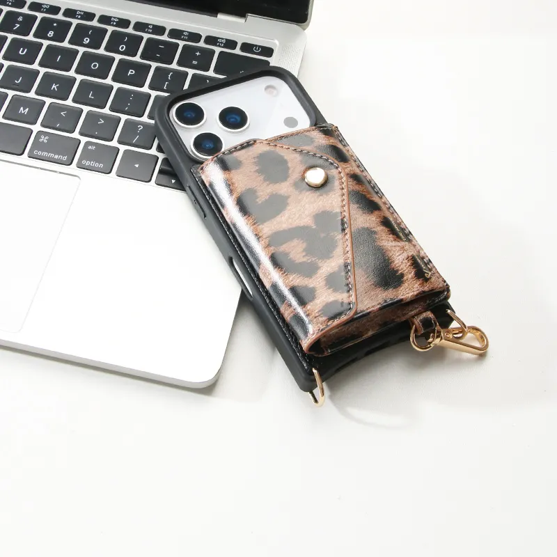 Sinco Custom Genuine Leather Magnetic Wallet Phone Case for iPhone 17 18 Pro Max