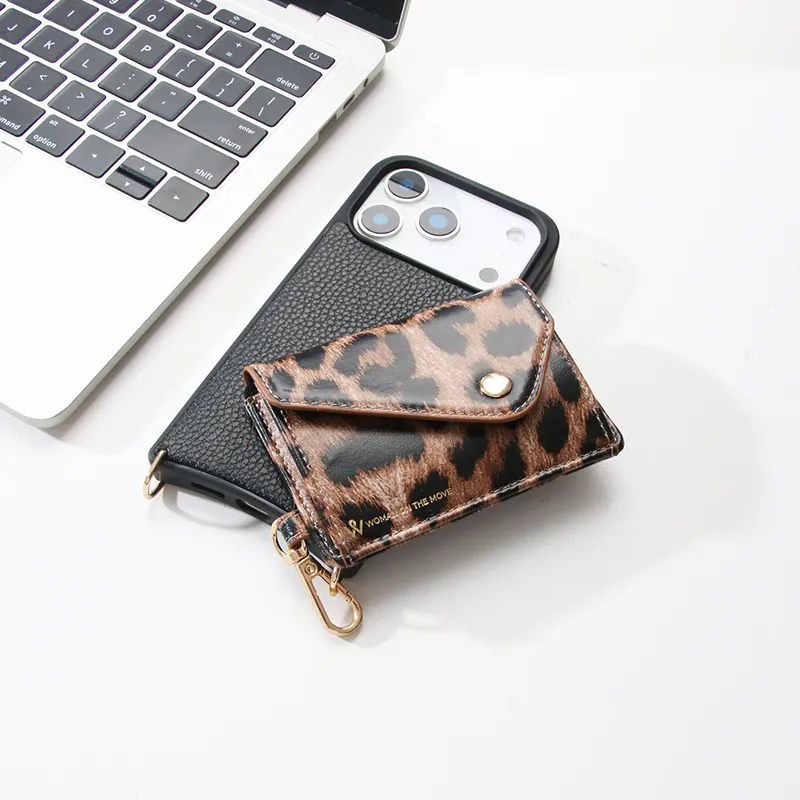 Sinco Custom Genuine Leather Magnetic Wallet Phone Case for iPhone 17 18 Pro Max
