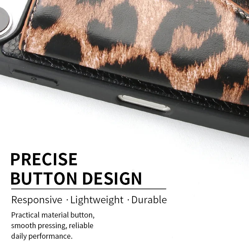 Sinco Custom Genuine Leather Magnetic Wallet Phone Case for iPhone 17 18 Pro Max